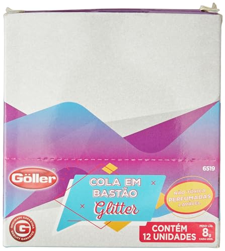Cola em Bastão Glitter 8g display 12 unds