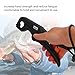 Airshi Fishing Pliers, Multifunction Portable Fish Lip Gripper Lightweight Anti Slip for Men Fishmen for Ice Lake Fishing (Black)