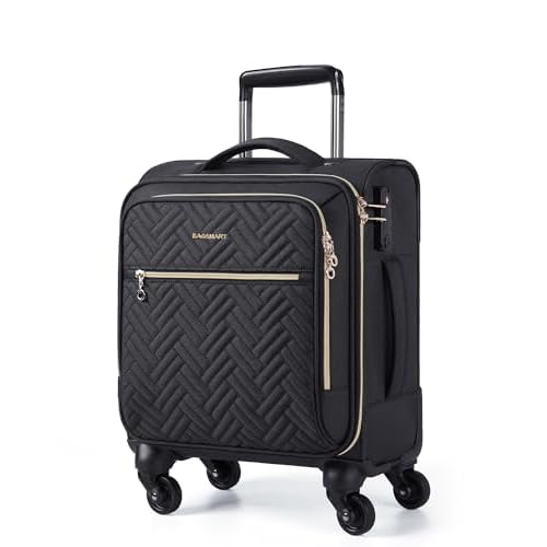 BAGSMART 16-Inch Underseat Carry-On with Spinner Wheels