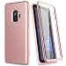 Produktbild SURITCH Kompatibel mit Samsung Galaxy S9 Hülle 360 Grad Hüllen mit Integriertem Displayschutz Silikon Komplettschutz Handyhülle Schutzhülle für Samsung Galaxy S9 Rosegold