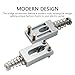 Musiin Electric Guitar Modern-style tremolo bridge saddle nut flat nut string saddle 10.5mm(6 pieces set Chrome)