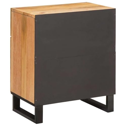 Table de chevet en bois noble de mangue massif commode de nuit durable - 7