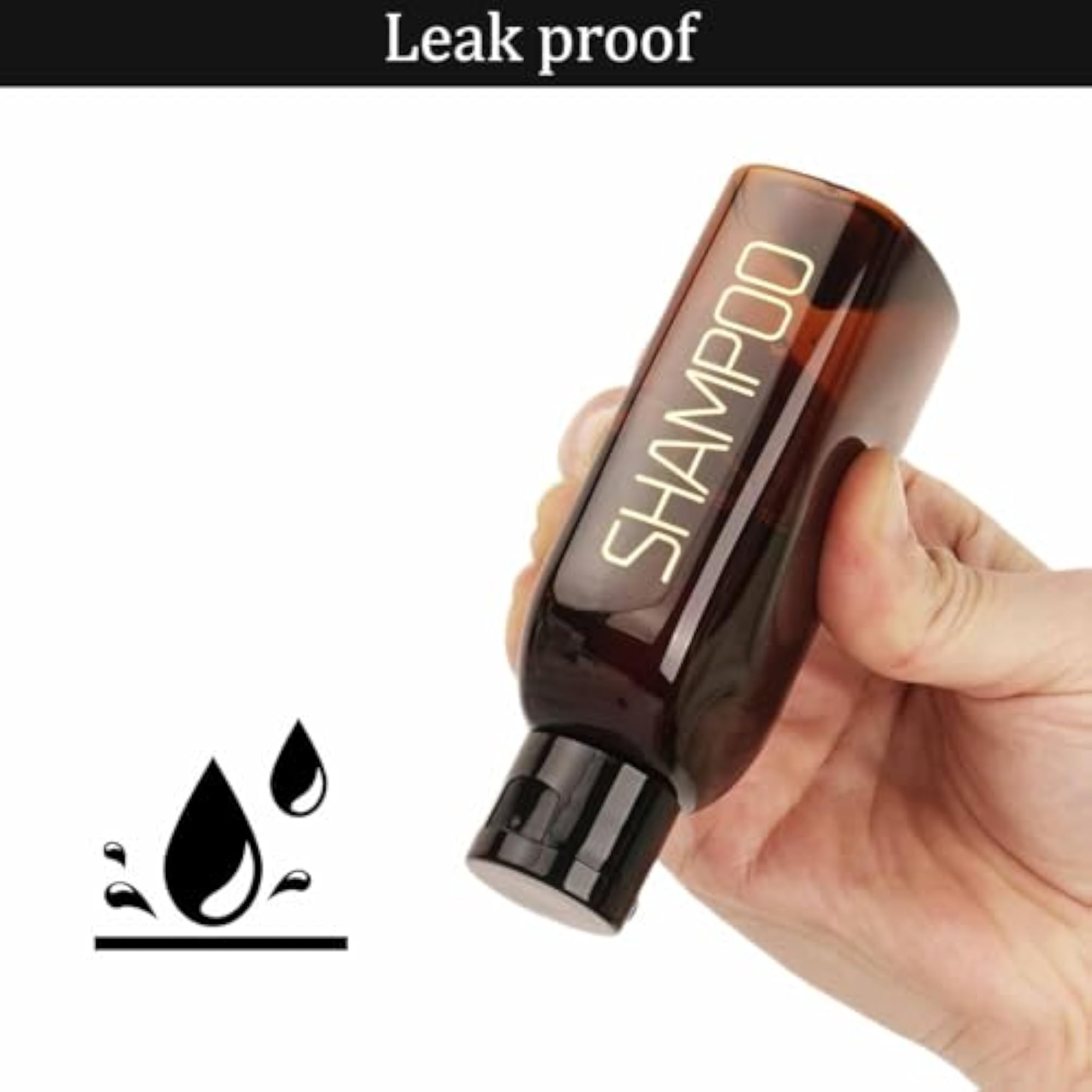 4Pack 100ml Travel Bottles for Toiletries, Leak Proof