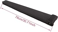 Vista 2 de Estuche vertical negro para arco de bajo para 1 arco de bajo, carcasa rígida acolchada protección interior con correa para el hombro, transportador