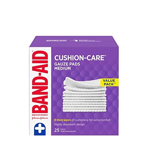 Band-Aid Lot de 25 compresses de gaze Taille M