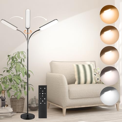 Lampadaire LED Flexible IFalarila - 10W, 3 Couleurs, 10 Luminosités | Col De Cygne Pour Salon/bureau