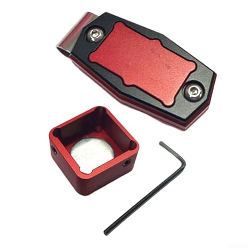 Hasaller Magnetischer Billard-Kreidehalter, Billard-Magnet-Kreidehalter, runde Aluminiumlegierung, Pool, Snooker, Queue,...