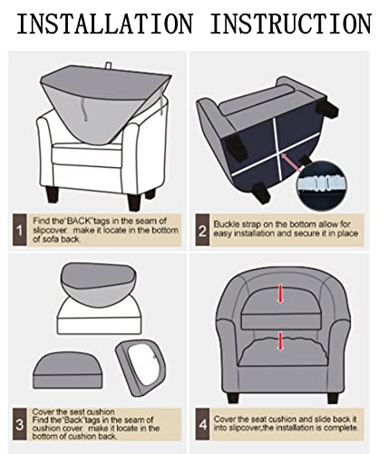 Fundas de sillón elásticas para evitar manchas juego de 2 lavables verde 6