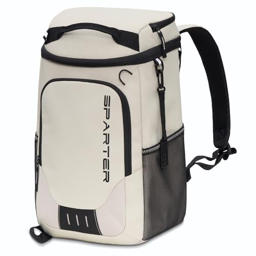 Image of SPARTER Backpack Cooler Insulated Leak Proof 33 /49 Cans, 2 Insulated Compartments Thermal Bag, Portable Lightweight Beach Travel Camping Lunch Backpack for Men and Women