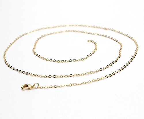 Pack Of 100 Gold Plated Brass Cable Chains For Jewelry Making 18-30 Inch (26 Inch (2Mm)) #TOP3