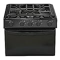 Suburban MFG 3504A Standard Series Range - 17" with Black Top/Black Door and Piezo Ignition