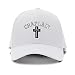 Cristian Chaplain Cross Embroidery Adjustable Structured Baseball Hat White