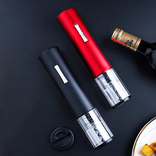 KKmoon Abridor de vinho elétrico, abridor de saca-rolhas elétrico automático e recarregável (aço ino