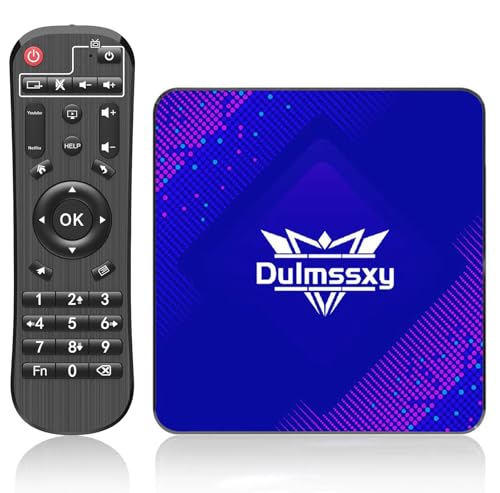 Android 13.0 TV Box,Dulmssxy 4GB RAM 32GB ROM RK3528 Quad-Core 64bit Smart TV Box,Support 2.4G/5G WiFi6 10/100M Ethernet BT5.0 USB 3.0 DLNA H.265,Cortex-A53 Mali 450 MP2 GPU HDMI2.0 8K