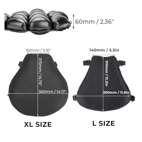 Selle de moto inconfortable ? Coussin passager universel taille L protection
