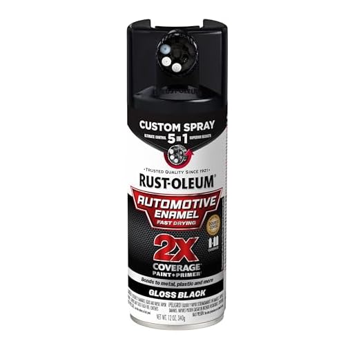 Rust-Oleum 2X Automotive Enamel 5-in-1 Spray Paint, Gloss Black