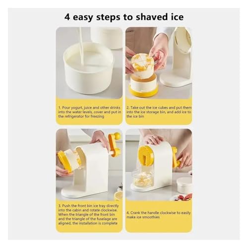Máquina manual para hielo, abre fácil y simple de acero inoxidable miniatura 6