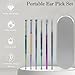 Zoolinn Ear Cleaning Kit, Safe Ear Wax Removal Tool Set of 6pcs, Portable Stainless Steel Ear Pick with Cleaning Brush and Storage Case