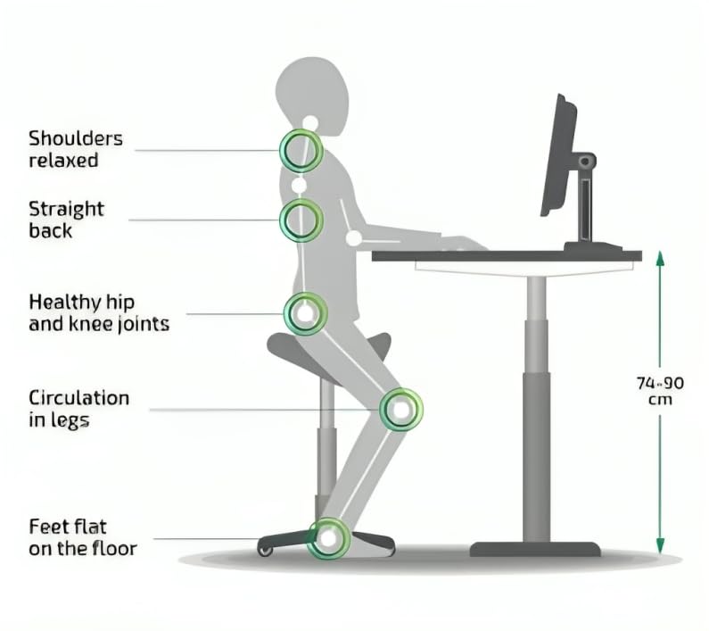 Image of Manual Height Adjustable Stand with Table Top,Sit Stand Table,60 Kgs|Standing Desk