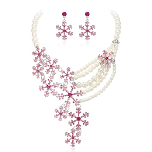 Ever Faith Snowflake Jewelry Set