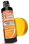 Carfidant Scratch and Swirl Remover - Car Scratch Remover for Vehilces Paint - Polishing Compound for Cars with Buffer Pad - Cutting Compound Paint Restorer Kit