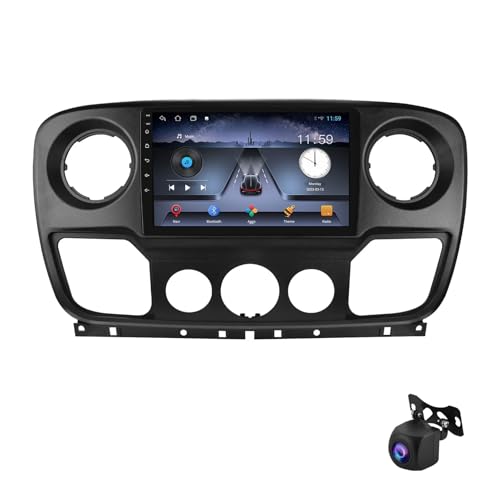 Autoradio Android 13 avec GPS tactile 9" pour Nissan NV400 et Master, caméra 360 et DAB