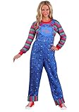Party City Chucky Costume for Women - Child’s Play Scary Halloween Costume with Jumpsuit & Mask - Costumes for Halloween, Birthday Parties & Themed Events