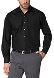 NON IRON (bügelfrei) eterna Herren Hemd Comfort Fit Langarm Kent, Schwarz, W46 Langarm