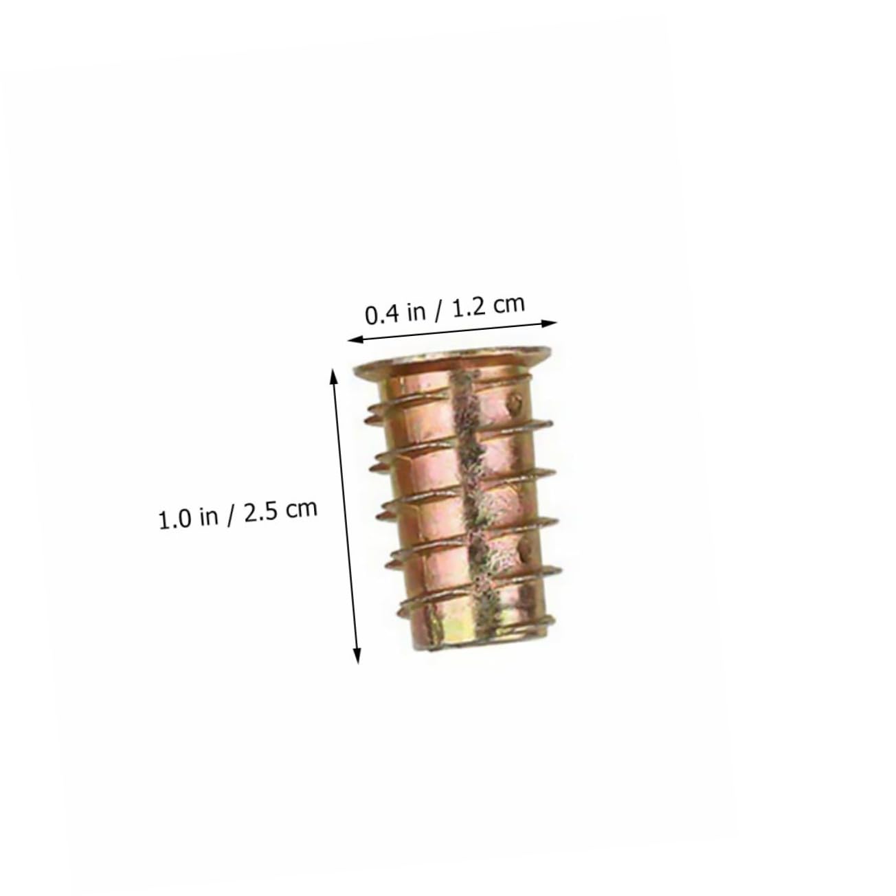 230pcs Color Plated T-Nuts Internal Threads Drive Insert Nuts for Easy Installation Solid Furniture