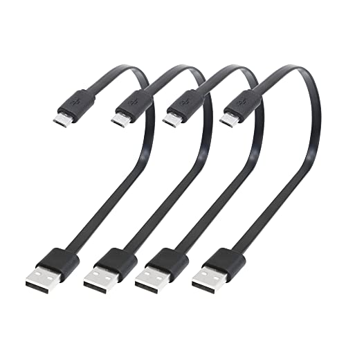 RIIEYOCA Cable Micro USB Corto 30CM Flexible