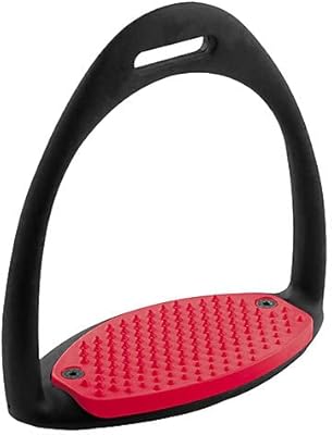 RoyalRider Easy Stirrups Black/Red Pads