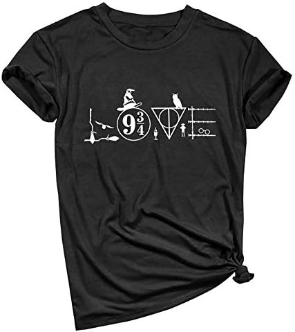 LOOKFACE Womens Graphic Printed Tshirts Cute Funny Tees