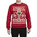 Wild Bobby Fragile Leg Lamp Christmas Story Funny Xmas Ugly Christmas Sweater Unisex Crewneck Graphic Sweatshirt, Red, 5X-Large