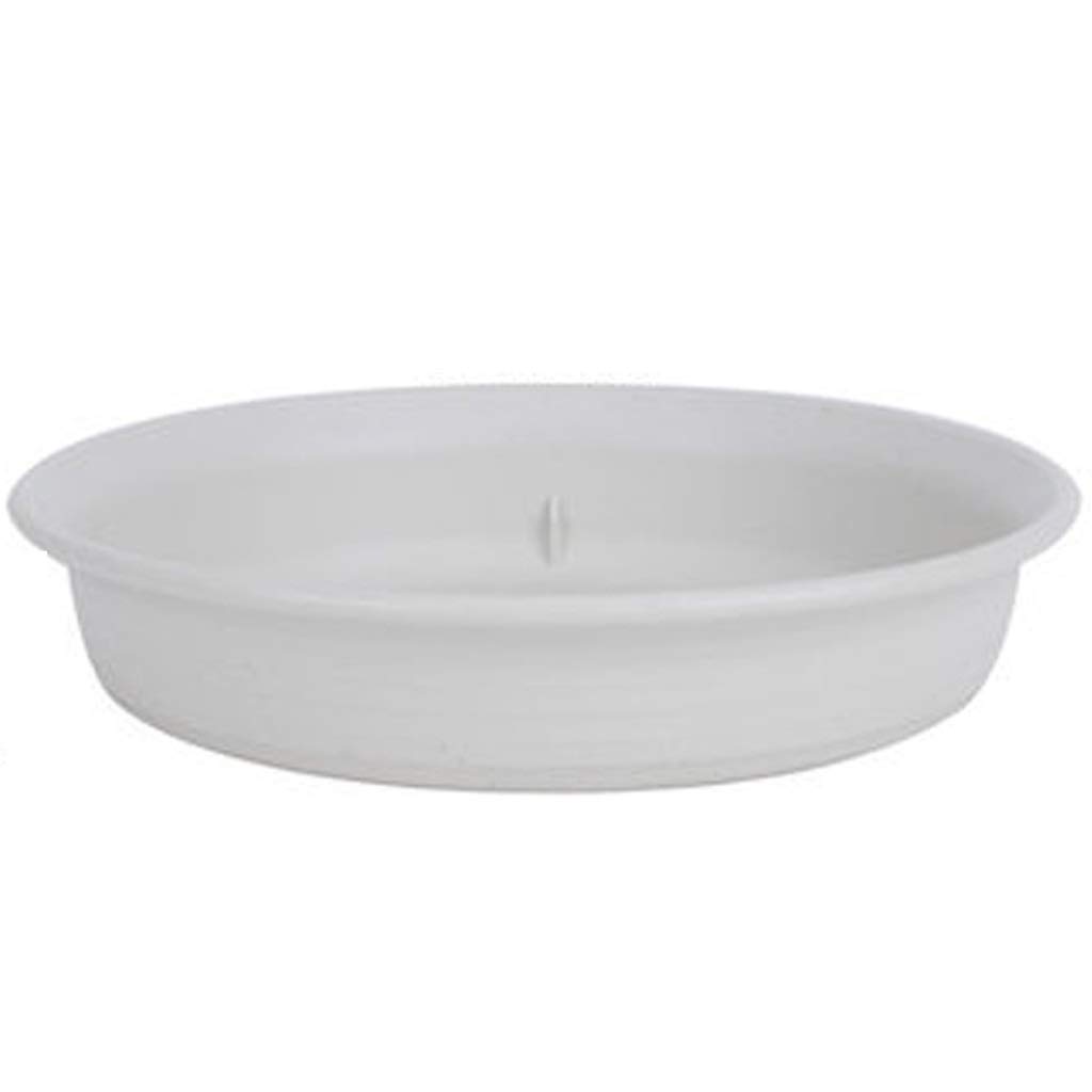 Pflanzenuntersetzer-Tropfschalen runder Kunststoff-Blumentopf-Untersetzer-Blumentopf-Set for Indoor Outdoor Garden (Color : White B)