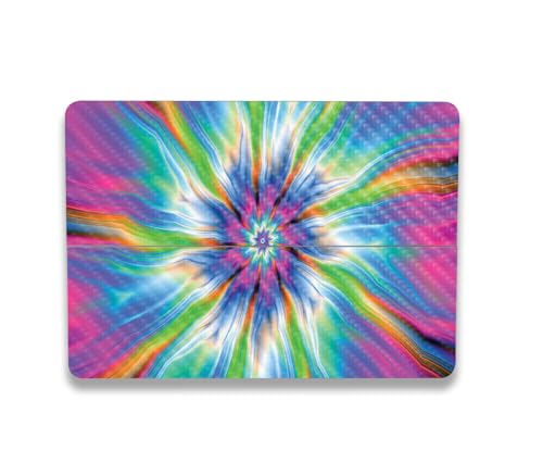 Image of MightySkins Carbon Fiber Skin Compatible with Microsoft Surface Laptop Studio 2 (2023) Full Wrap Kit - Prismatic Vortex | Protective, Durable Textured Carbon Fiber Finish | Made in The USA