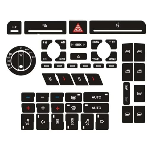 Autocollants boutons pour réparer plastique usé A4 B6 B7 Type A