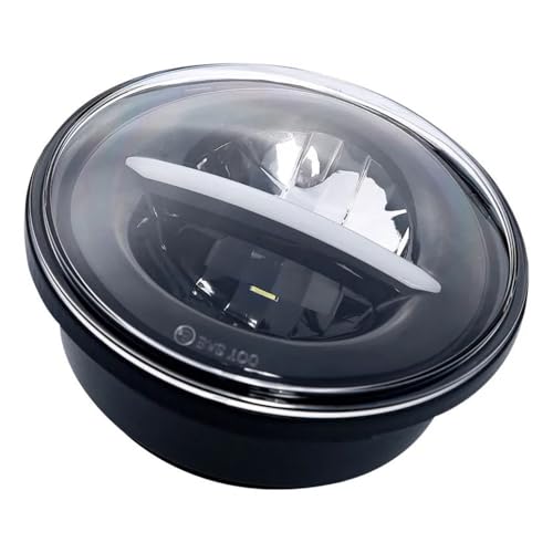 Phare LED 5.75 Moto Solution Éclairage Faible Sportster Dyna XL883 Noir