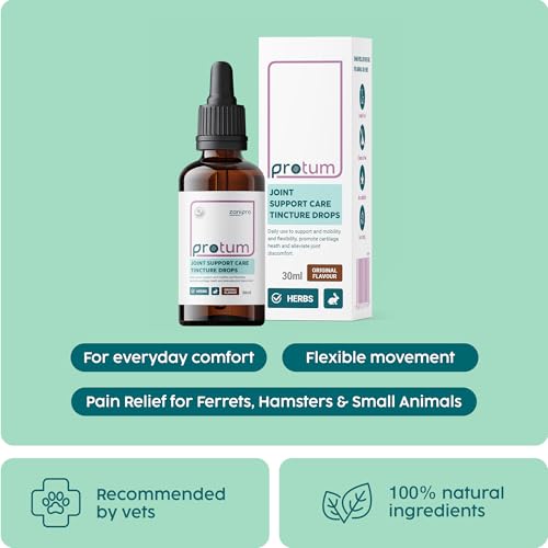 Joint Supplements for Rabbits & Small Animals - 100% Natural Glucosamine MSM & Gel, Joint Care with Pain Relief for Ferrets, Hamsters & Small Animals with Anti Inflammatory | 30ml - Image 4