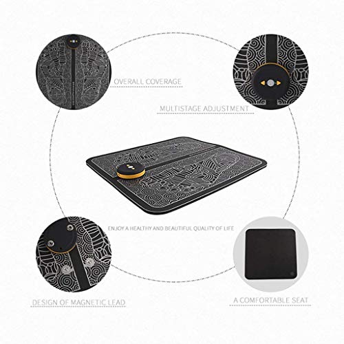 Image of Drumstone (𝐒𝐩𝐞𝐜𝐢𝐚𝐥 𝟏𝟓 𝐘𝐞𝐚𝐫𝐬 𝐖𝐚𝐫𝐫𝐚𝐧𝐭𝐲) EMS Foot Massager Pad with 8 Modes & 19 Intensity Levels, Portable Electric Muscle Stimulator Mat for Foot Relief, Home Office Use,