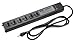 Hubbell HBL6PS Spike Shield Heavy Duty Metal Surge Protection Strip with HBL5252BK Receptacles, 125V, 50/60Hz, 15A, 6