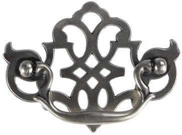 Hickory Hardware P329-ST 3-Inch Manor House Cabinet Bail Pull, Silver Stone (4)