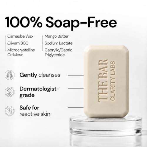 Image of Muscle Relief Soap + Sensitive Skin Syndet Bar (Pack of 8) || Muscle Relief (Pack of 4) + Sensitive Skin Syndet Bar|| The Bar by Clarity labs