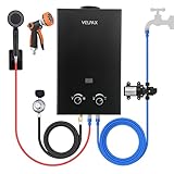 Tankless Water Heater Propane,2.11GPM 8L Outdoor Portable...
