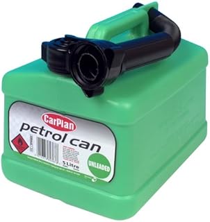 CarPlan Unleaded Petrol Fuel Can - Green, 5 Litre