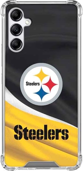 Skinit Clear Phone Case Compatible with Galaxy A15 5G - Officially Licensed NFL Pittsburgh Steelers Design