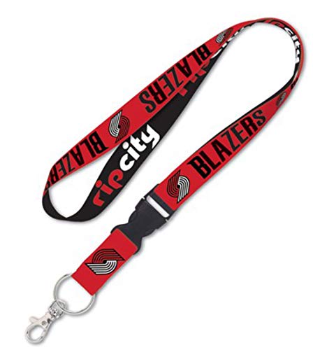 Keychain Portland Trailblazers WinCraft large de 1 pouce à extrémité amovible