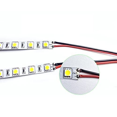 Sixfolo 15M 0.3mm² 22AWG Cable de Alambre Eléctrico Rojo y Negro 2 Conductor Cable de Cobre Estañado Cable de Flexible Extensión Cable de Alambre para Tiras de LED Color Unico y Lámparas - imagen 4