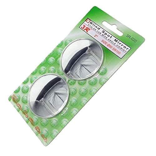 Image of Automaze Chrome Finish Slimmest Car Rear View Blind Spot Mirror (2 Inch, 3R-020) -2 Pieces