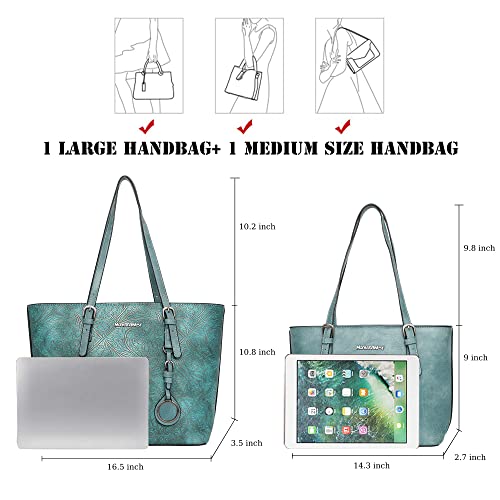 Women Handbags Set Tote Bag For Women Large And Medium Shoulder Bag Satchel Hobo 2Pcs Purse Set Mwc2-G052Tq #TOP1