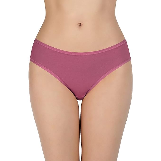Image of LOURYN KOULYN Solid Low Rise Cotton Bikini Panty Pack(Pack of 3)